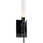 Vela Wall Sconce - Ink / Frosted