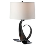Fullered Impressions Table Lamp - Ink / Natural Anna
