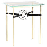 Equus Side Table - Modern Brass / Dark Smoke
