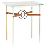 Equus Side Table - Modern Brass / Black