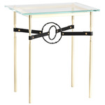 Equus Side Table - Modern Brass / Black