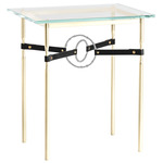 Equus Side Table - Modern Brass / Vintage Platinum
