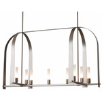 Triomphe Linear Pendant - Dark Smoke / Frosted
