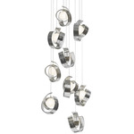 Riza Round Multi Light Pendant - Sterling / Opal