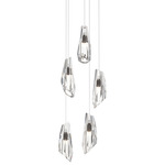 Luma Round Multi Light Pendant - Oil Rubbed Bronze / Crystal
