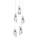 Luma Round Multi Light Pendant - Ink / Crystal