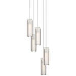 Exos 5 Light Multi Light Pendant - Bronze / Opal