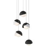 Brooklyn Multi Light Pendant - White / Black