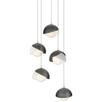 Brooklyn Multi Light Pendant - White / Ink