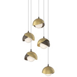 Brooklyn Multi Light Pendant - Bronze / Modern Brass