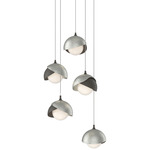 Brooklyn Multi Light Pendant - Dark Smoke / Sterling