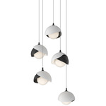 Brooklyn Multi Light Pendant - Black / White
