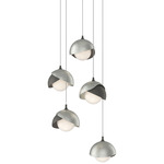 Brooklyn Multi Light Pendant - Natural Iron / Sterling