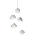 Brooklyn Multi Light Pendant - Vintage Platinum / White