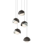 Brooklyn Multi Light Pendant - Vintage Platinum / Oil Rubbed Bronze