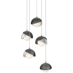 Brooklyn Multi Light Pendant - Vintage Platinum / Ink