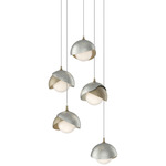 Brooklyn Multi Light Pendant - Soft Gold / Sterling