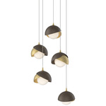 Brooklyn Multi Light Pendant - Modern Brass / Bronze