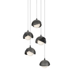 Brooklyn Multi Light Pendant - Ink Outer Shade / Black Inner Shade