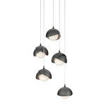 Brooklyn Multi Light Pendant - Ink Outer Shade / Ink Inner Shade
