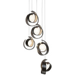 Riza Round Multi Light Pendant - Oil Rubbed Bronze / Opal