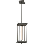 Athena Tall Pendant - Dark Smoke / Clear