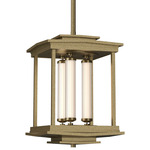 Athena Pendant - Soft Gold / Clear