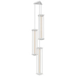 Athena Multi Light Pendant - White / Clear