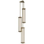 Athena Multi Light Pendant - Soft Gold / Clear