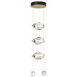 Gatsby Long Pendant - Modern Brass / Crystal