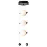 Abacus Vertical Pendant - Black / Opal