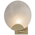 Callisto Wall Sconce - Modern Brass / Alabaster