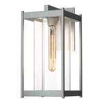 Cela Outdoor Wall Sconce - Coastal Burnished Steel / Clear