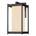 Cela Outdoor Wall Sconce - Coastal Black / Opal