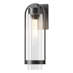 Alcove Outdoor Wall Sconce - Coastal Black / Clear