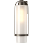 Alcove Outdoor Wall Sconce - Coastal Dark Smoke / Frosted