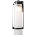 Alcove Outdoor Wall Sconce - Coastal Black / Frosted