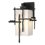 Tura Outdoor Wall Sconce - Coastal Black / Opal