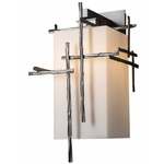 Tura Outdoor Wall Sconce - Coastal Dark Smoke / Opal