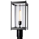 Cela Outdoor Post Light - Coastal Black / Clear