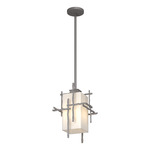 Tura Outdoor Pendant - Coastal Burnished Steel / Opal