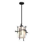 Tura Outdoor Pendant - Coastal Black / Opal