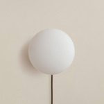 Mushroom Surface Mount - Patina Brass / White