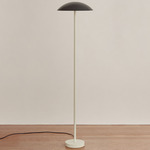 Arundel Floor Lamp - Bone / Black Shade