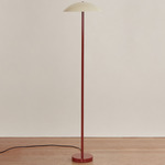 Arundel Floor Lamp - Oxide Red / Bone Shade