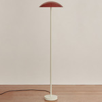 Arundel Floor Lamp - Bone / Oxide Red Shade