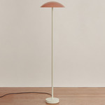 Arundel Floor Lamp - Bone / Peach Shade