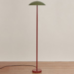 Arundel Floor Lamp - Oxide Red / Reed Green Shade