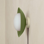 Arundel Mushroom Surface Mount - Bone Canopy / Reed Green Shade