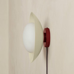 Arundel Mushroom Surface Mount - Oxide Red Canopy / Bone Shade